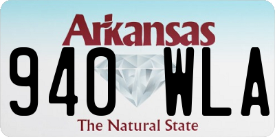 AR license plate 940WLA