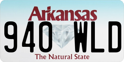 AR license plate 940WLD