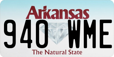 AR license plate 940WME