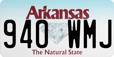 AR license plate 940WMJ