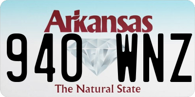 AR license plate 940WNZ