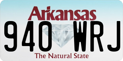 AR license plate 940WRJ
