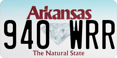 AR license plate 940WRR