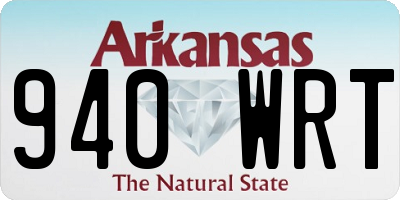 AR license plate 940WRT