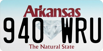AR license plate 940WRU