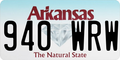 AR license plate 940WRW