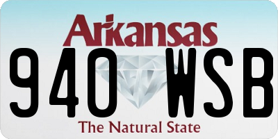 AR license plate 940WSB