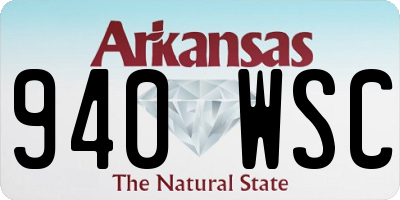 AR license plate 940WSC