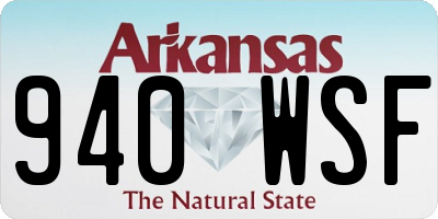 AR license plate 940WSF