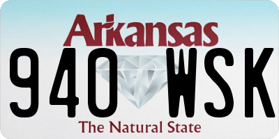 AR license plate 940WSK