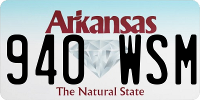 AR license plate 940WSM