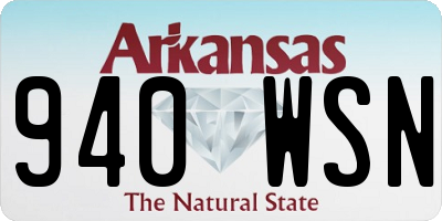 AR license plate 940WSN