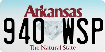 AR license plate 940WSP