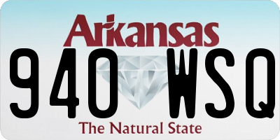 AR license plate 940WSQ