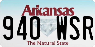 AR license plate 940WSR