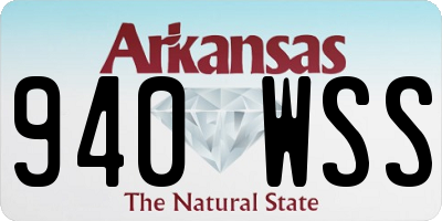 AR license plate 940WSS