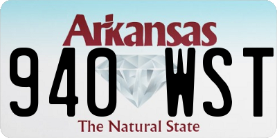 AR license plate 940WST