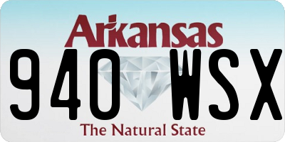 AR license plate 940WSX