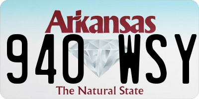 AR license plate 940WSY