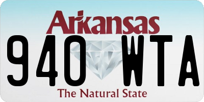 AR license plate 940WTA