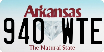 AR license plate 940WTE