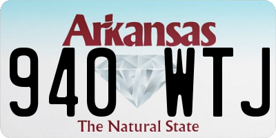 AR license plate 940WTJ