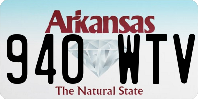 AR license plate 940WTV