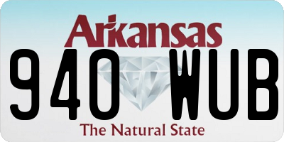 AR license plate 940WUB