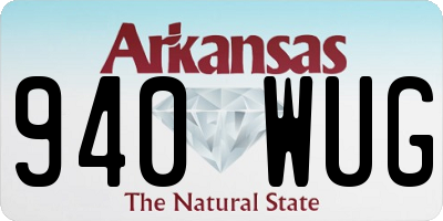 AR license plate 940WUG