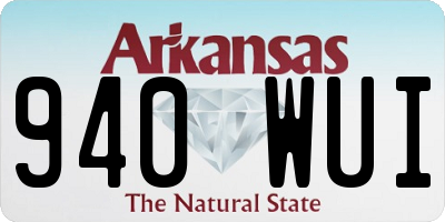 AR license plate 940WUI