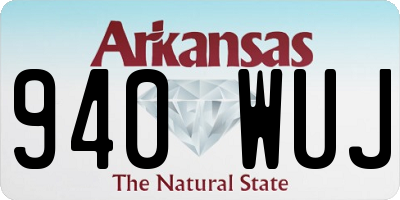 AR license plate 940WUJ