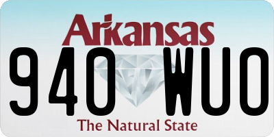 AR license plate 940WUO