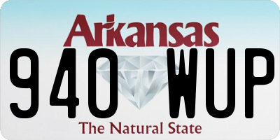 AR license plate 940WUP