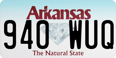 AR license plate 940WUQ