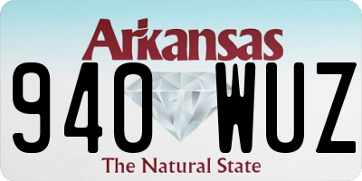 AR license plate 940WUZ