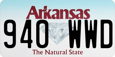 AR license plate 940WWD