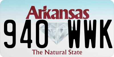 AR license plate 940WWK