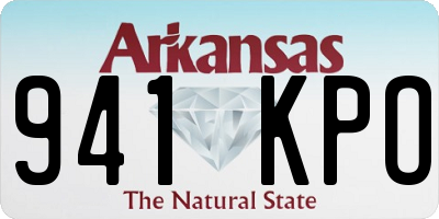 AR license plate 941KPO