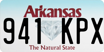 AR license plate 941KPX