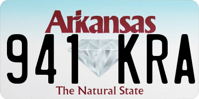 AR license plate 941KRA