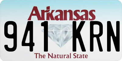 AR license plate 941KRN