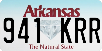 AR license plate 941KRR