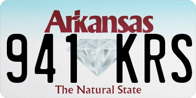 AR license plate 941KRS