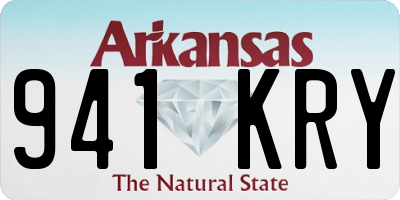 AR license plate 941KRY