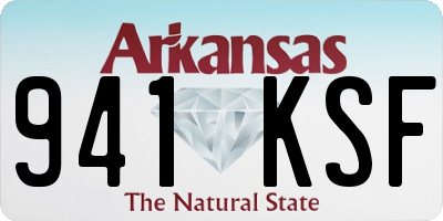 AR license plate 941KSF