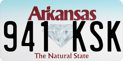 AR license plate 941KSK