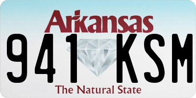 AR license plate 941KSM