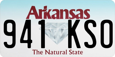 AR license plate 941KSO