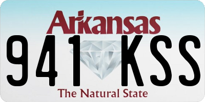 AR license plate 941KSS