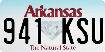 AR license plate 941KSU